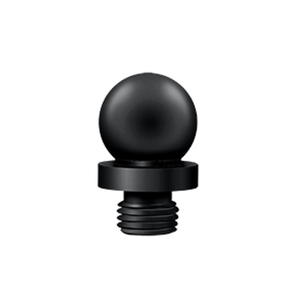 Deltana DSBT19 Flat Black Solid Brass Ball Finial