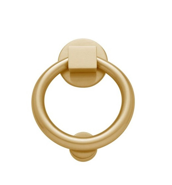 Baldwin 0195.044 Lifetime Satin Brass Ring Door Knocker