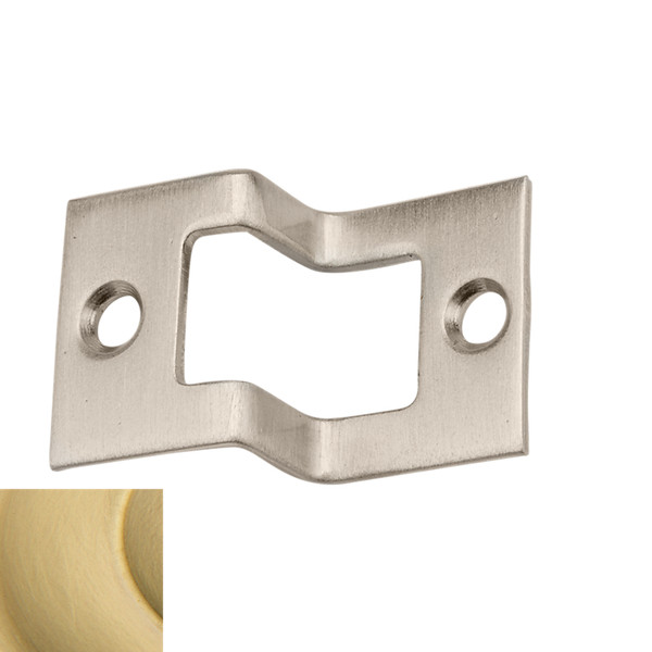 Baldwin 0603.044 Rabbeted Strike Lifetime Satin Brass Finish