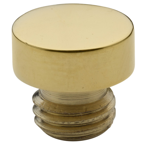 Baldwin 1081.003.I Lifetime Polished Brass Button Finial Tip for Radius Corner Hinges
