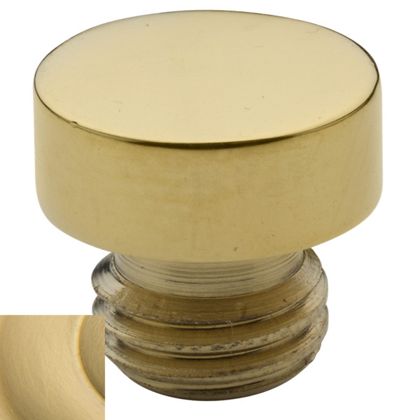 Baldwin 1081.044.I Lifetime Satin Brass Button Finial Tip for Radius Corner Hinges