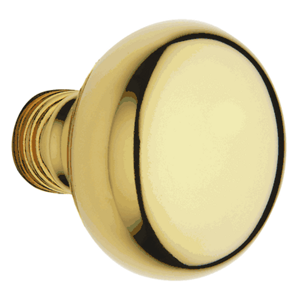 Baldwin 5000044IMR Lifetime Satin Brass 1/2 Pair of 5000 Solid Brass Knobs Minus Rosettes