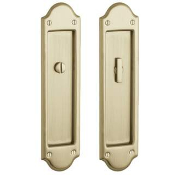 Baldwin PD016033PRIV Vintage Brass Boulder - Privacy Pocket Door Lock