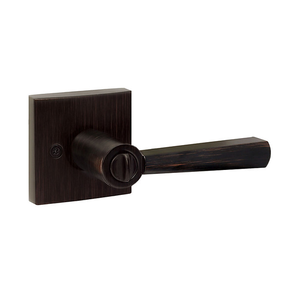 Baldwin Prestige 353SPLSQR11P Venetian Bronze Privacy Spyglass w/ Square Rose