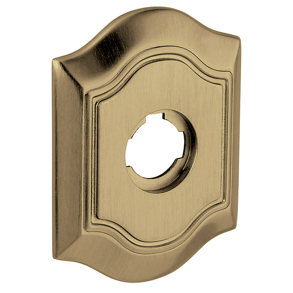 Baldwin R027.050 Satin Brass & Black 2.81" x 3.25" Rosette