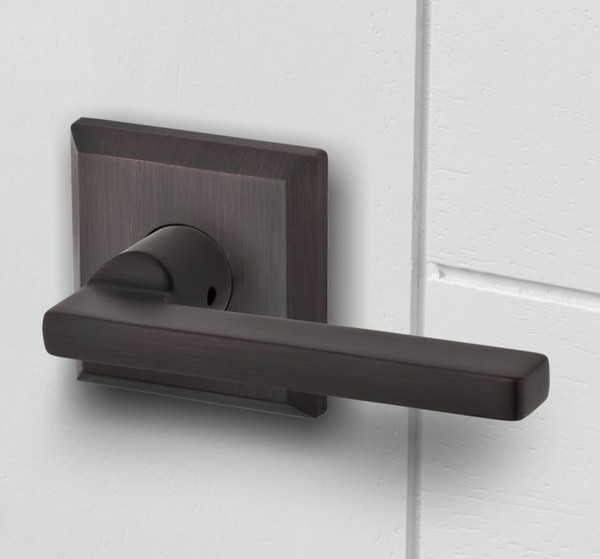 Baldwin Reserve FDSQUTSR112 Venetian Bronze Full Dummy Square Lever with Traditional Square Rose
