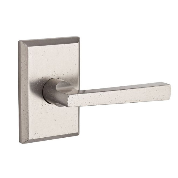 Baldwin Reserve FDTAPRSR492 White Bronze Full Dummy Taper Lever with Rustic Square Rose