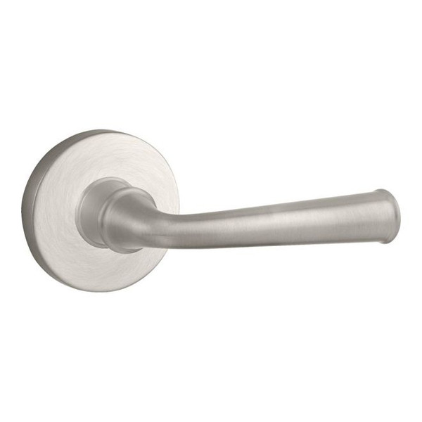 Baldwin Reserve HDFEDCRR150 Satin Nickel Half Dummy Federal Lever with Contemporary Round Rose