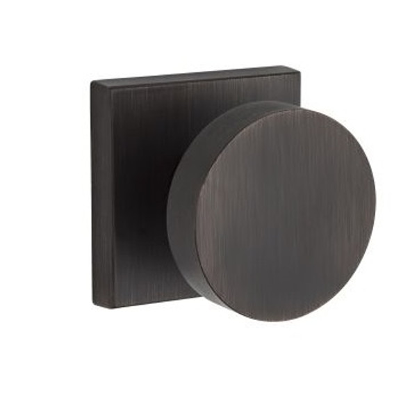 Baldwin Reserve PVCONCSR112 Venetian Bronze Privacy Contemporary Knob with Contemporary Square Rose
