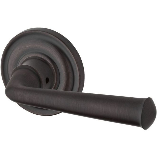 Baldwin Reserve PVFEDTRR112 Venetian Bronze Privacy Federal Lever with Traditional Round Rose