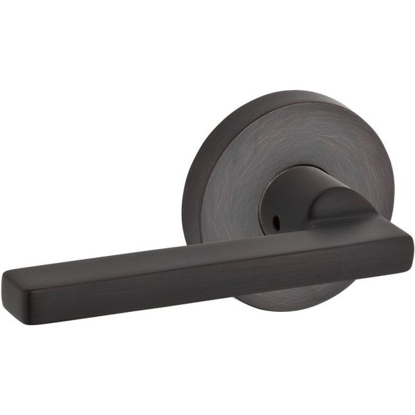 Baldwin Reserve PVSQUCRR112 Venetian Bronze Privacy Square Lever with Contemporary Round Rose