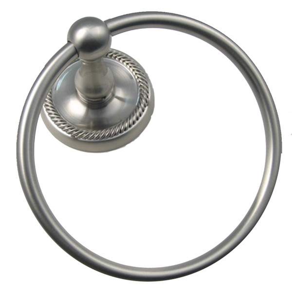 Rusticware 8186SN Riverside Towel Ring Satin Nickel Finish