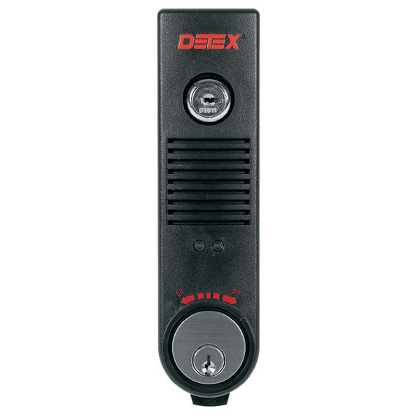 Detex EAX-500-BLACK Exit Alarm Battery Powered Surface Mount