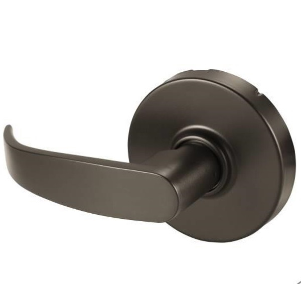 Sargent 10U93LP-BSP Black Suede Powder Coat Half Dummy 10-Line P-Lever with L-Rose