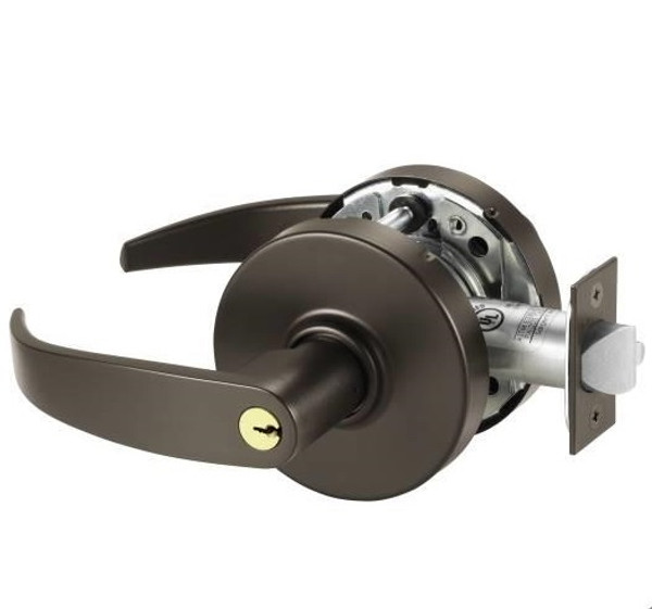 Sargent 10G05LP-10BE Dark Oxidized Satin Bronze - Equivalent Keyed Entry 10-Line P-Lever with L-Rose