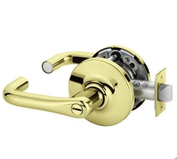 Sargent 10U65GJ-3 Polished Brass Privacy 10-Line J-Lever with G-Rose