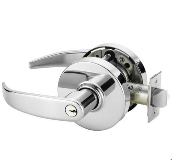 Sargent 10G04LP-26 Polished Chrome Storeroom Entry 10-Line P-Lever with L-Rose