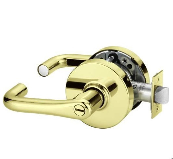 Sargent 10U65LJ-4 Satin Brass Privacy 10-Line J-Lever with L-Rose