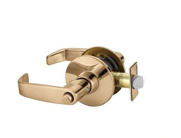 Sargent 11U65LL-9 Polished Bronze Privacy L-Lever with L-Rose