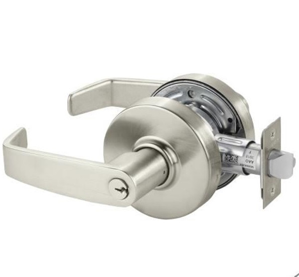 Sargent 7G05LL-15 Satin Nickel Keyed Entry L-Lever with L-Rose