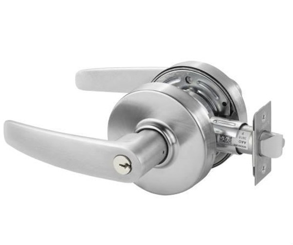 Sargent 7G04LB-WSP White Suede Powder Coat Storeroom Entry B-Lever with L-Rose
