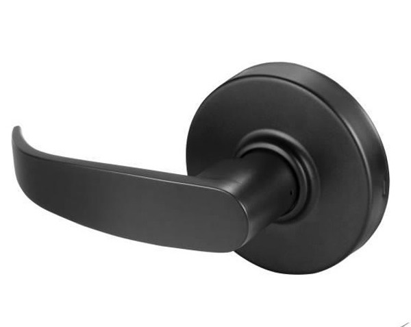 Sargent 7U93LP-BSP Black Suede Powder Coat Half Dummy P-Lever with L-Rose