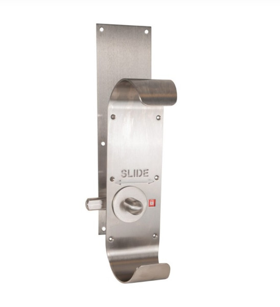 Trimco UHF211-630 Ultimate Restroom Slide Lock Satin Stainless Steel Finish (Inswing)