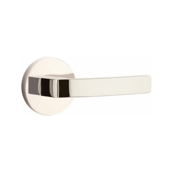 Emtek BRL-US14-PASS Polished Nickel Breslin Passage Lever with Your Choice of Rosette