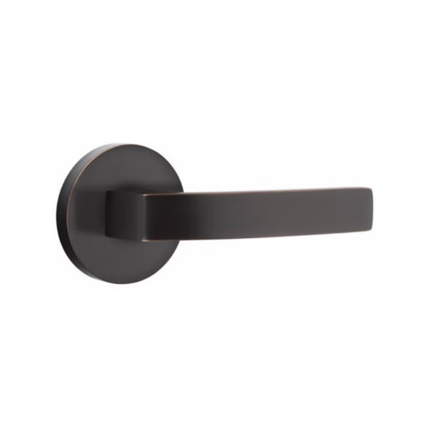 Emtek BRL-US10B-PHD Oil Rubbed Bronze Breslin Pair Half Dummy Levers with Your Choice of Rosette