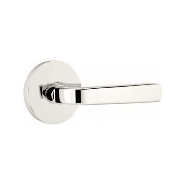 Emtek SIO-US14-PASS Polished Nickel Sion Passage Lever with Your Choice of Rosette