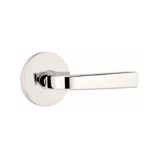 Emtek SIO-US14-PRIV Polished Nickel Sion Privacy Lever with Your Choice of Rosette