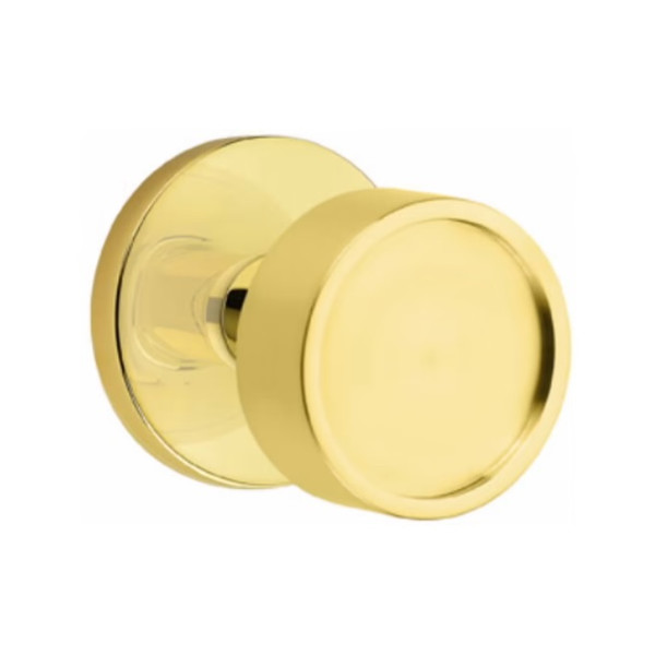 Emtek VR-US3NL-PHD Unlacquered Brass Verve Pair Half Dummy Knobs with Your Choice of Rosette