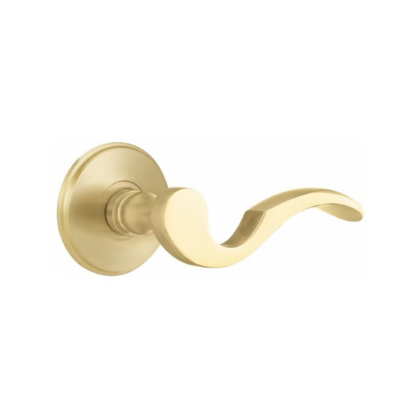 Emtek C-US4-PHD Satin Brass Cortina (Pair) Half Dummy Levers with Your Choice of Rosette