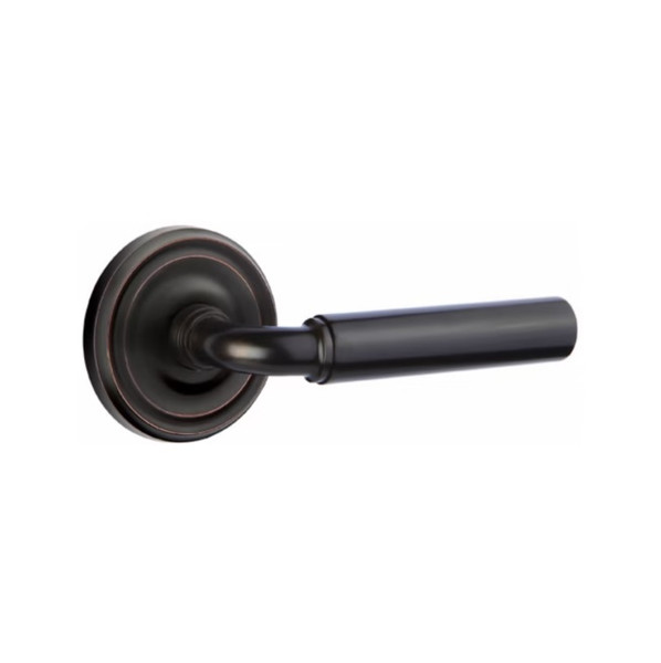 Emtek MNG-US10B-PASS Oil Rubbed Bronze Manning Passage Lever with Your Choice of Rosette