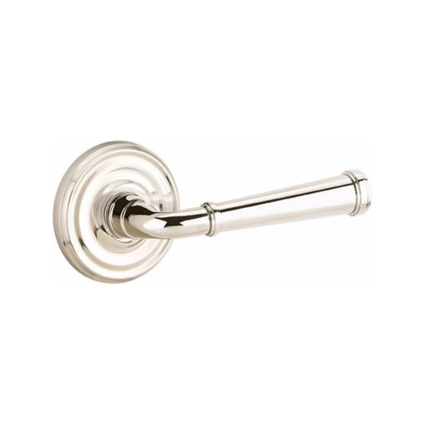 Emtek ME-US14-PASS Polished Nickel Merrimack Passage Lever with Your Choice of Rosette