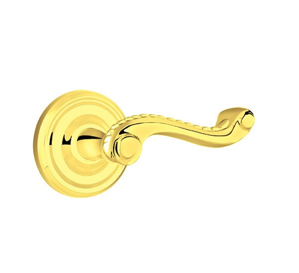 Emtek RL-US3NL-PHD Unlacquered Brass Rope (Pair) Half Dummy Levers with Your Choice of Rosette