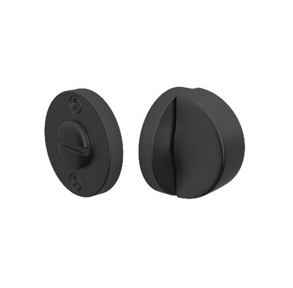 Emtek 8682-US19 Flat Black Disk Thumbturn Privacy Set