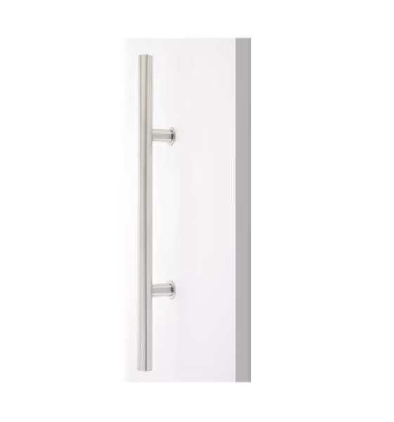 Emtek 86193SS Round Profile 24" Overall Long Door Pull Brushed Stainless Steel Finish