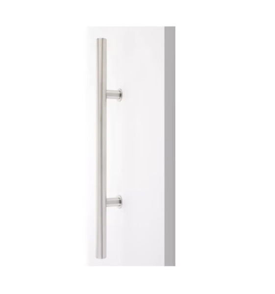 Emtek 86194SS Round Profile 36" Overall Long Door Pull Brushed Stainless Steel Finish