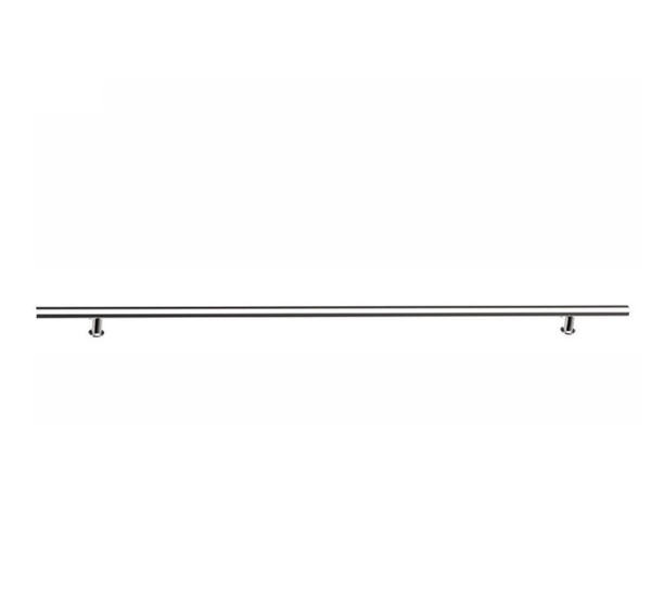 Emtek 86189PSS Round Profile 48" Overall Long Door Pull Polished Stainless Steel Finish