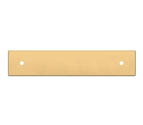 Baldwin 4926044 4" Center to Center Contemporary Back Plate Lifetime Satin Brass Finish