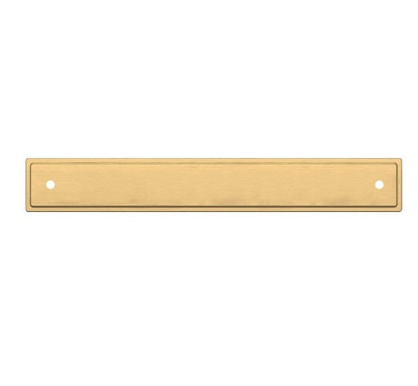 Baldwin 4941044 6" Center to Center Transitional Back Plate Lifetime Satin Brass Finish