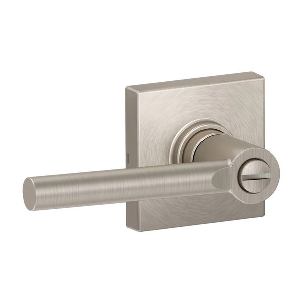 Dexter J40BRW619COL Satin Nickel Privacy Broadway Lever with Collins Rose
