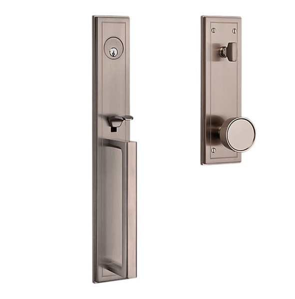 Baldwin 85311056FD Lifetime Satin Nickel Full Dummy Hollywood Hills Full Handleset with Knob
