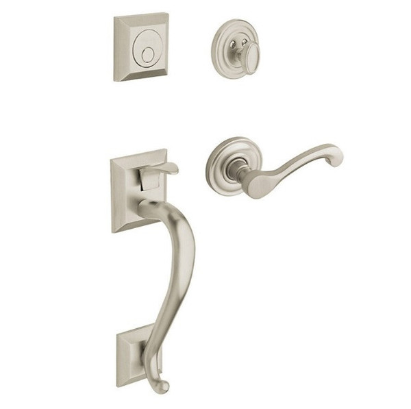 Baldwin 85320076RFD/LFD Lifetime Graphite Nickel Dummy Madison Handleset with Classic Lever