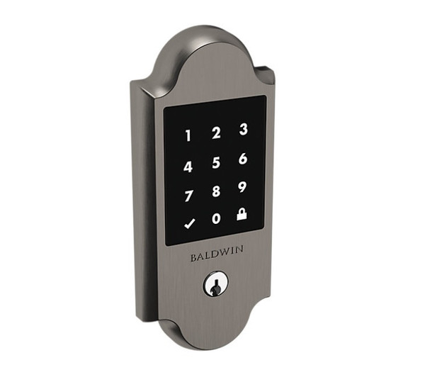 Baldwin 8235076 Stand Alone Boulder Touchscreen Deadbolt Lifetime Graphite Nickel Finish