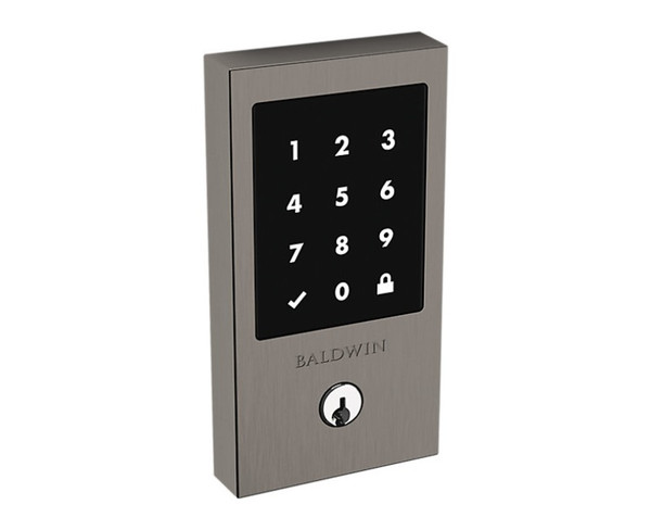 Baldwin 8225076 Stand Alone Minneapolis Touchscreen Deadbolt Lifetime Graphite Nickel Finish