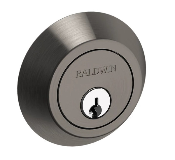 Baldwin 8242076 Lifetime Graphite Nickel Double Cylinder Contemporary Deadbolt