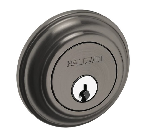 Baldwin 8231076 Lifetime Graphite Nickel Single Cylinder Traditional Deadbolt