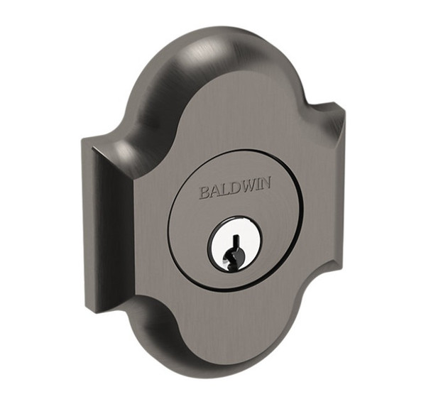 Baldwin 8252076 Lifetime Graphite Nickel Single Cylinder Arched Deadbolt